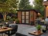 WPC Gartenhaus Modell FineLine 8,4 m² Teak Produktbild-Vorschau 3