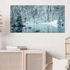 DEQORI Hybrid Leinwand Bild 100x50 cm 'Winterspiegelung' Produktbild-Vorschau 4