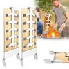 XMTECH 2 pièces Planches à saumon à flamber avec support en Voir les images du produit 2