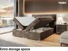 MEBLINI Boxspringbett mit Bettkasten - Gepolstert Produktbild-Vorschau 5