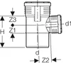 Geberit GE Silent PP, Abzweiger, 87,5°, d160/110mm, 1 Stk. Produktbild-Vorschau 2