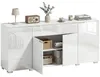 HOMCOM Kommode mit 1 Schublade, Sideboard mit Verstellbarem Produktbild-Vorschau 1