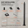 An image showing the components and accessories for installing a cable railing post. Náhled obrázku produktu
