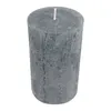 Stumpenkerze aus Paraffin, Anthrazit, Rustic, WENZEL, Produktbild-Vorschau 2