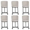 Barhocker 6x Barstuhl stilvoll Barmöbel Sitzhocker Design Produktbild-Vorschau 3