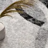 Designer Teppich Wohnzimmer Teppich Kreis Muster in Grau Produktbild-Vorschau 3