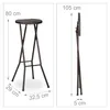 Relaxdays Barhocker klappbar BASTIAN 2er Set, Wetterfest, Produktbild-Vorschau 6