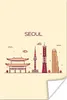 MuchoWow® Poster Seoul - Skyline - Südkorea 80x120 cm - Produktbild-Vorschau 1