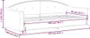 vidaXL Łóżko dzienne ciemnoszare 90x200 cm tkanina Podgląd zdjęcia produktu 8
