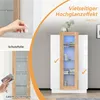 Merax LED-Vitrine mit Acrylfront und Glasablagen, Produktbild-Vorschau 3