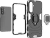 A disassembled phone case and accessories are laid out on a white background. Produktbild-Vorschau