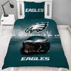 A Philadelphia Eagles themed duvet cover and pillow set on a bed. Produktbild-Vorschau
