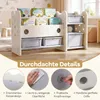 COSTWAY 2 in 1 Bücherregal Kinder, 2-stufiges Kinderregal Produktbild-Vorschau 8