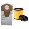 A vacuum cleaner bag and a filter are displayed against a white background. Produktbild-Vorschau