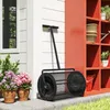 Outsunny Kompoststreuer 75L 61x40cm Düngerstreuer Rasen Produktbild-Vorschau 8