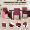 vidaXL Esszimmerstühle mit Rollen 2 pcs Weinrot 57 x 66 x Produktbild-Vorschau 6