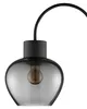 Höhe 164 cm, E27 Fassung, Aluminium, Glas, Schwarz Produktbild-Vorschau 3