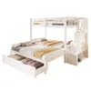 Flieks Etagenbett 90x200cm/180x200cm mit Ausziehbett, Produktbild-Vorschau 9
