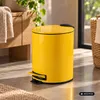 Urban Living Treteimer Toulon - gelb - 5L - Metall Produktbild-Vorschau 7