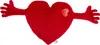 GiftyCity Cuscino cuore di peluche con mani, 70 cm Anteprima dell’immagine prodotto 1
