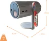 A projector with its stand and remote control, with dimensions and weight indicated. Anteprima dell’immagine prodotto