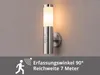 Außenwandleuchte aus Edelstahl mit Bewegungsmelder, Höhe Produktbild-Vorschau 6