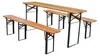 Ensemble de table et bancs pliants pour brasserie en plein Voir les images du produit 2