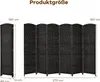 COSTWAY 6 TLG. Ścianka działowa, parawan zewnętrzny 273 x Podgląd zdjęcia produktu 3