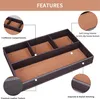 Plateau Vide-Poche en Cuir Marron, für Bureau, Chevet oder Náhled obrázku produktu 2