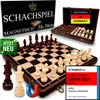 APEQi® Premium Schach MAGNETISCH - Schachspiel Holz Produktbild-Vorschau 1