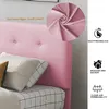 Polsterbett 90 x 200 cm(Rosa)Einzelbett,Kinderbett mit Produktbild-Vorschau 5