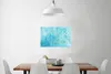 MuchoWow® Poster Aquarell - Blau - Weiß - Grün 90x60 cm - Produktbild-Vorschau 2