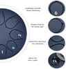 A diagram illustrating the features of a steel tongue drum. Produktbild-Vorschau