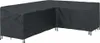 vidaXL Copridivano Nero 250 x 180 x 80 cm in tessuto Oxford Anteprima dell’immagine prodotto 1