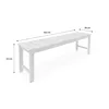 sweeek - Bank 2-3 Sitzer Akazie, helles Holz, 140cm - Produktbild-Vorschau 8
