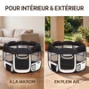 IvoQ Parc pliable pour chiot avec toit – 114 x 114 x 58 cm Voir les images du produit 6