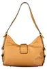 Braune Mini-Handtasche mit Reißverschluss & Kontrastdetails Produktbild-Vorschau 2