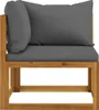 vidaXL 5-tlg. Garten-Lounge-Set mit Auflagen Massivholz Produktbild-Vorschau 5
