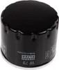 A black oil filter with white text and logos, shown from a slightly elevated angle on a white background. Produktbild-Vorschau