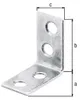 12x ALBERTS Verbinder Stuhlwinkel Bauwinkel Stahl gelb Produktbild-Vorschau 2