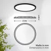 B.K.Licht Pannello LED piatto Ø29cm rotondo 18W 2400lm Anteprima dell’immagine prodotto 6
