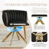 LVHOM Esszimmerstuhl drehbar mit Samtbezug, 180° Produktbild-Vorschau 3