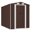 vidaXL Prístrešok na náradie tmavohnedý 192x274x223 cm Náhľad obrázku produktu 1