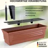 Plastard Blumenkasten 3er-Set 80 cm Terrakotta - mit Produktbild-Vorschau 3