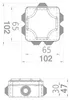 Hochwertige Abzweigdose / Industriebox / Leergehäuse / IP65 / grau mit Dichtungen / Premium-Qualität / 102x102x47 mm (7) Náhled obrázku produktu