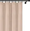 Fertig Vorhang aus Velours mit Kräuselband 140x160 cm Beige Produktbild-Vorschau 4