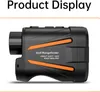 A product shot of a golf rangefinder with orange accents. Produktbild-Vorschau