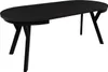 Esstisch ARI Rund 90-190 cm Ausziehbar Schwarz Matt Produktbild-Vorschau 5
