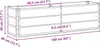 vidaXL Fioriera avorio 160 x 40 x 45 cm acciaio Anteprima dell’immagine prodotto 7