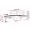 vidaXL Gartensofa 3-Sitzer Massivholz Douglasie Produktbild-Vorschau 8